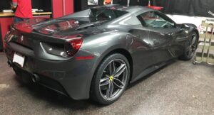 paint protective film put on a Ferrari by Abundance Auto detail in Murfreesboro