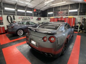 Nissan GTR and Tesla at Abundance Auto Detail in Murfreesboro